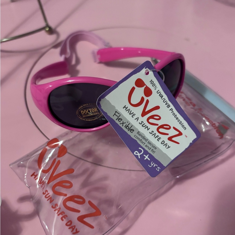Pink Stuff.. Girls Stuff/Carter's Chenille socks UVeez Sunglasses/Hangers.